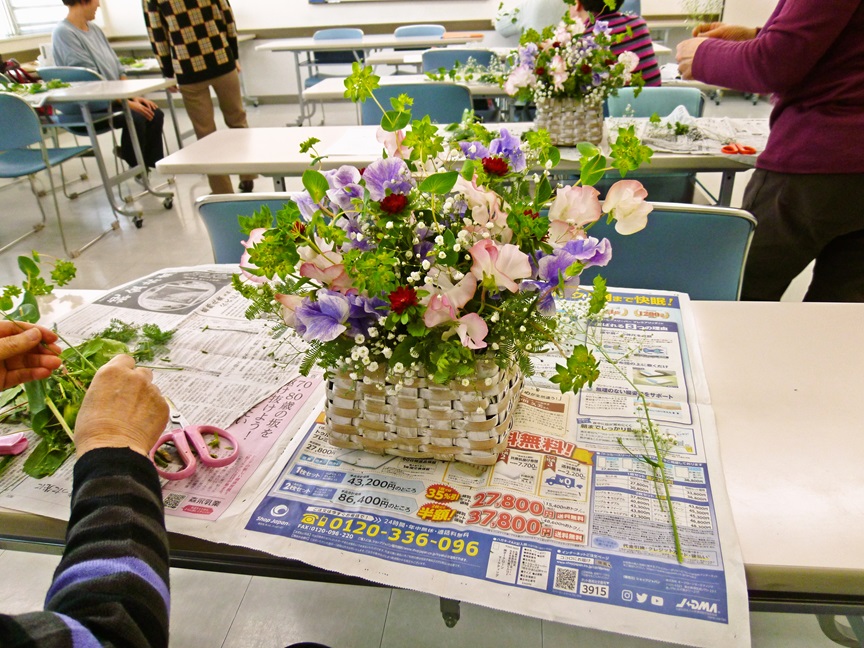 初心者も楽しめる フラワーアレンジ