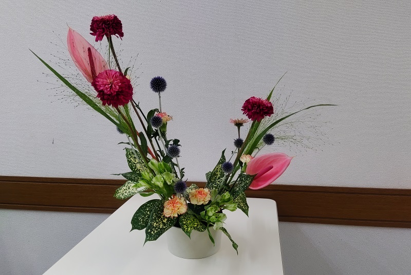 やさしい フラワーアレンジメント