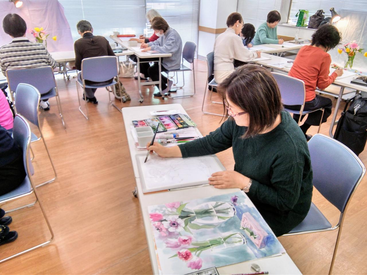 光を描く (日)透明水彩画8月