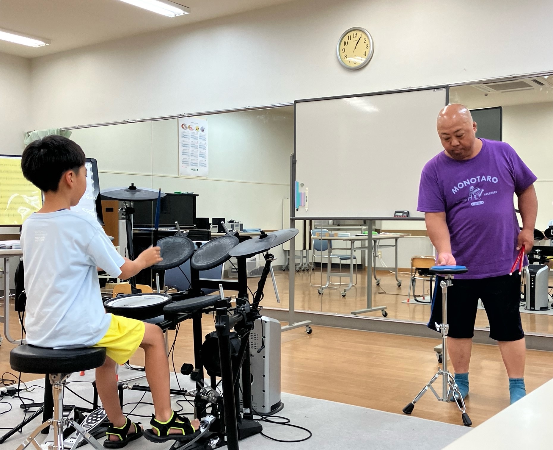 30分個人 こどもドラム教室 8月
