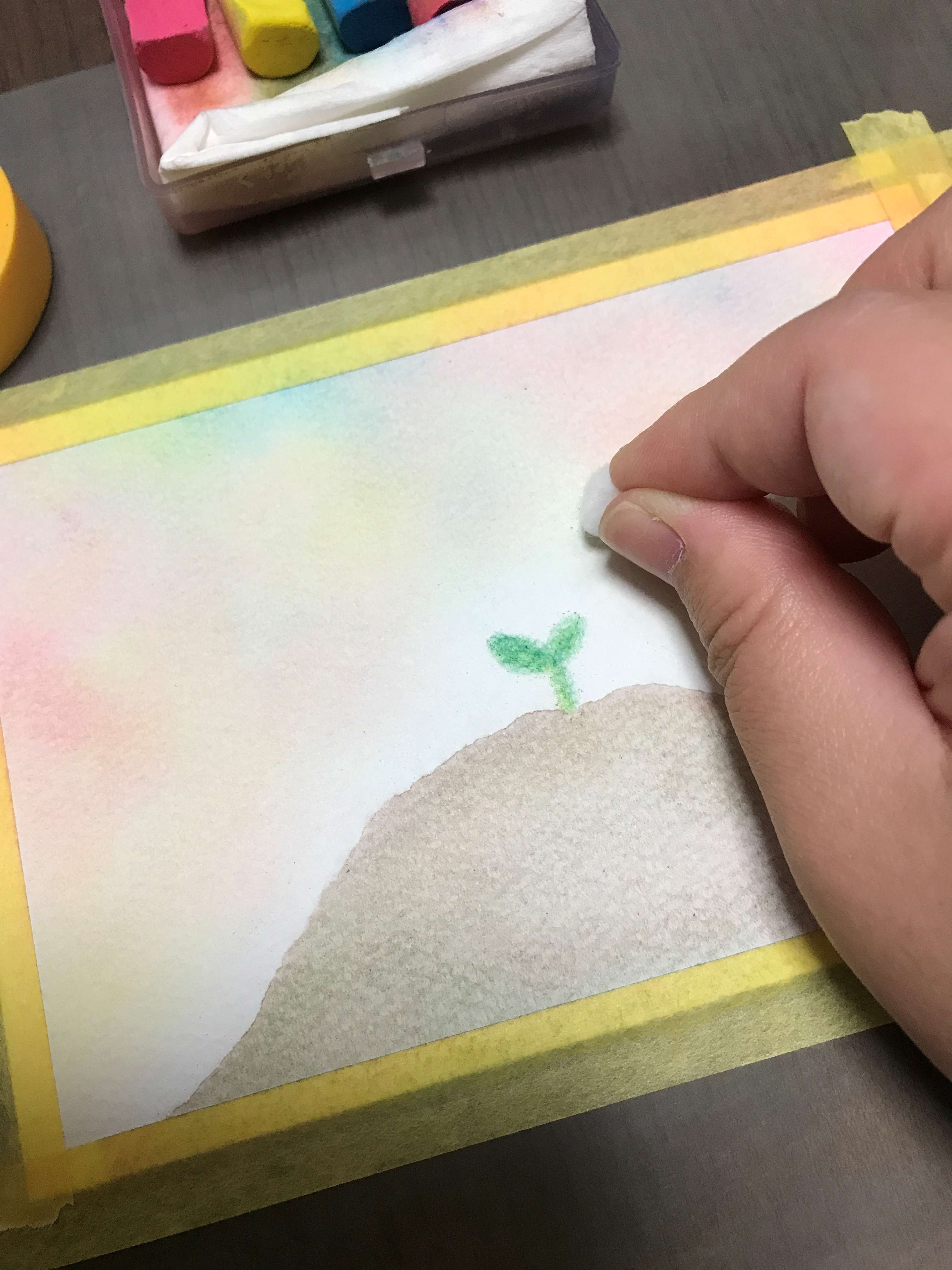 三色パステルアートⓇ