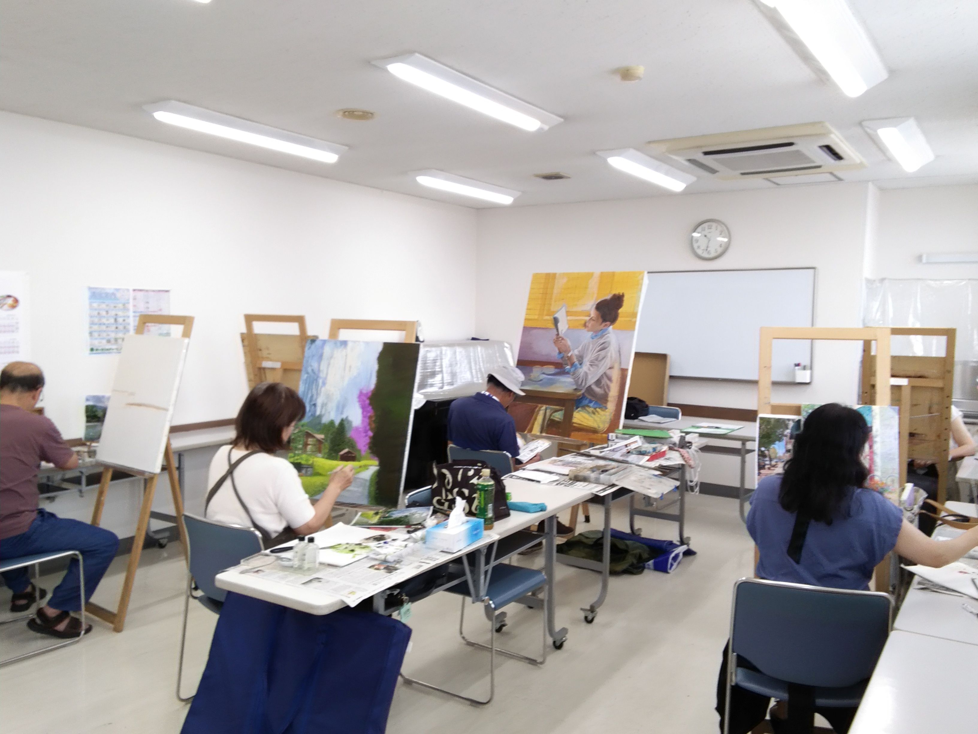 デッサンからの油絵