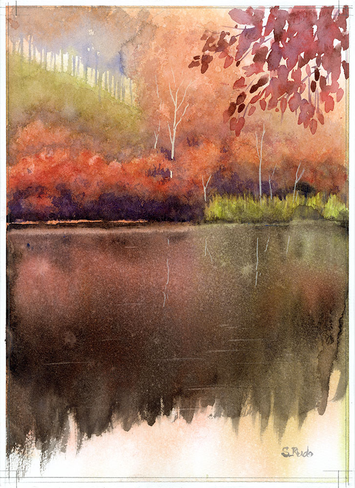 水で描く 透明水彩入門 10月