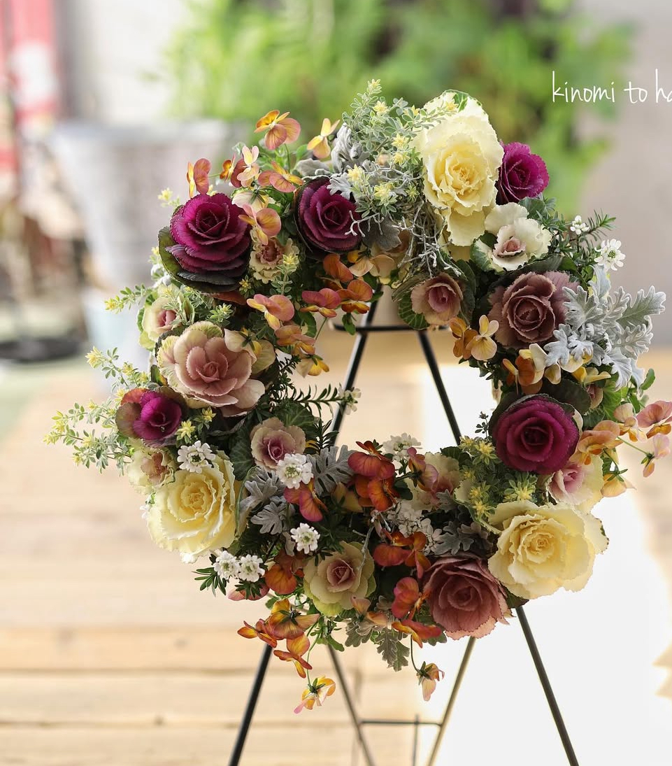 根付きのフラワーアレンジメント 「ギャザリング」 全3回