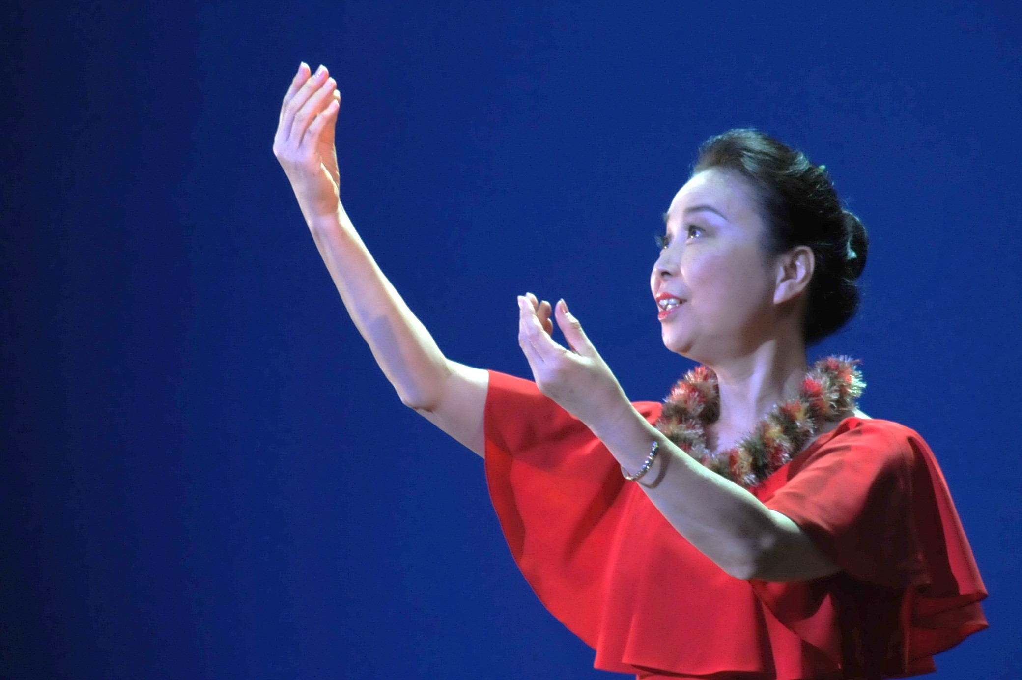 中高年の 優雅なフラ