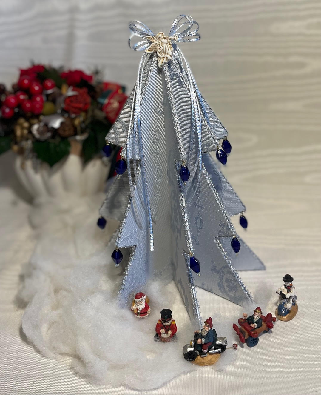 Xmasスペシャル カルトナージュのテーブルツリー