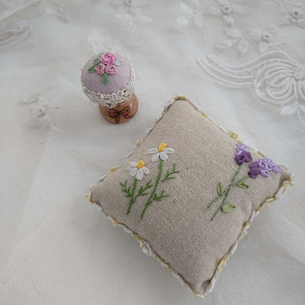 糸・ビーズ・リボンの彩り刺繍 小さな刺繍の時間 秋の新講座 10/14(火)特別体験会