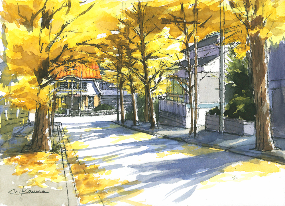 風景を楽しみながら描く ペン水彩スケッチ 10/4(土)無料体験会