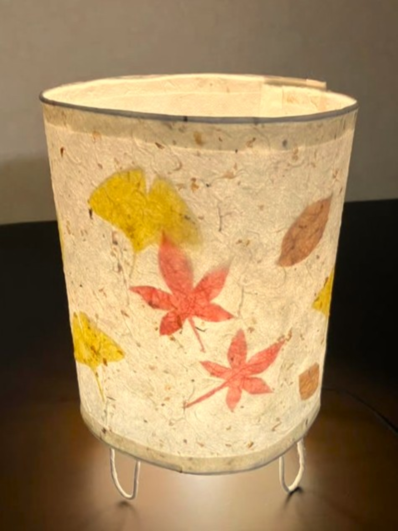 和紙で作るランプシェード