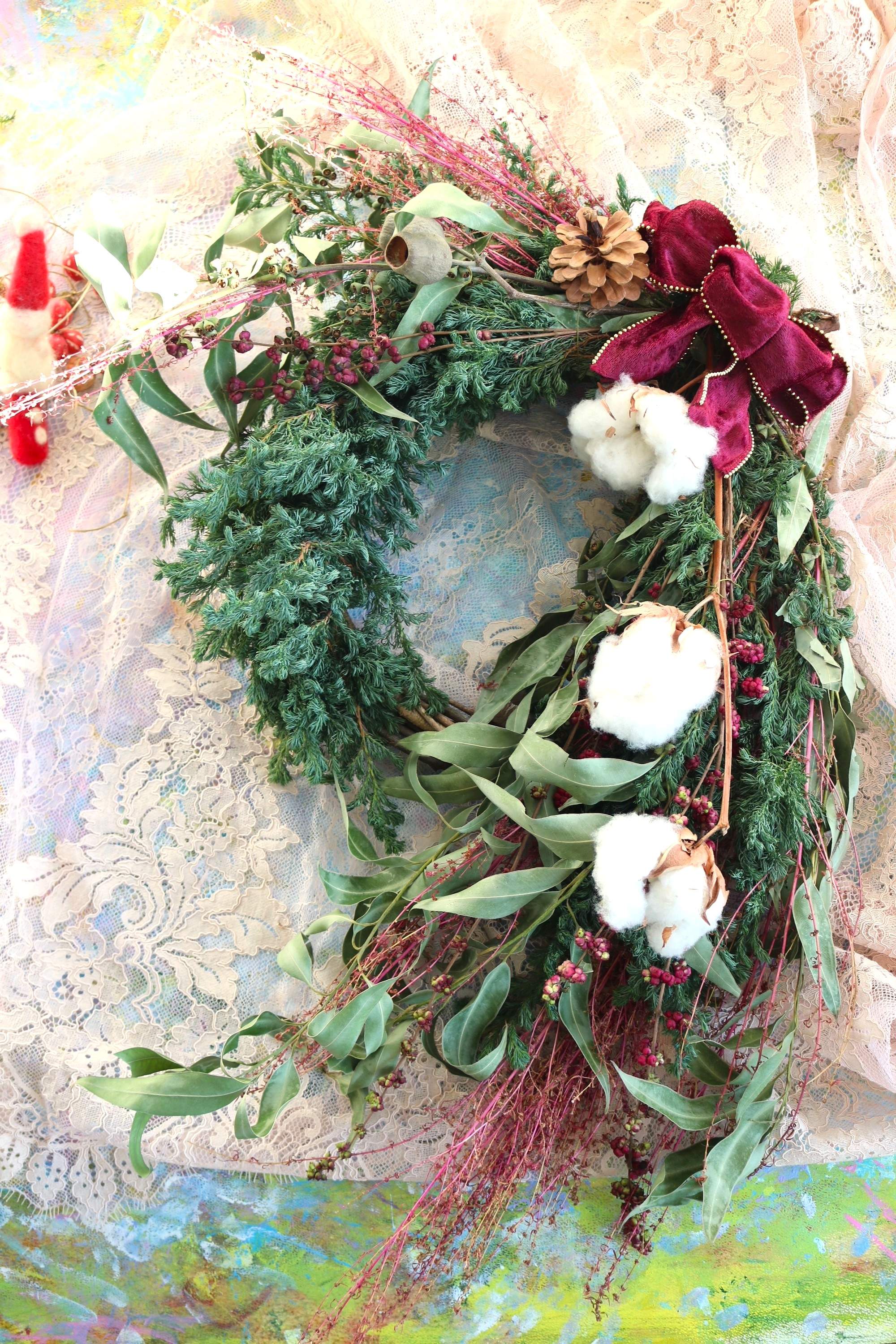 今年のクリスマスは手作りリース! クレッセントクリスマスリース