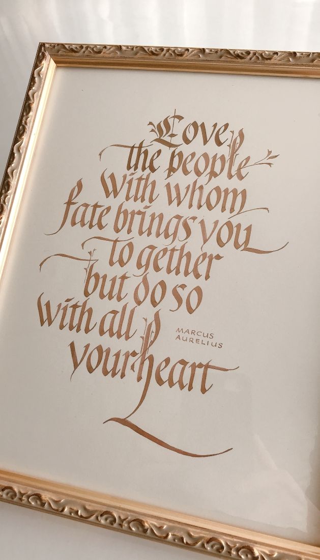 美しいアルファベットの世界 カリグラフィー 体験日12/8(月) 教材費550円