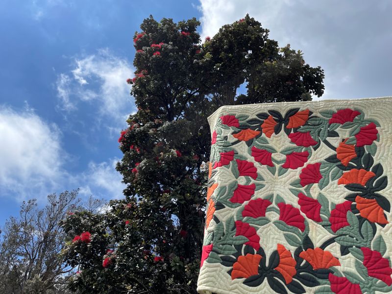 オリジナルデザインキットで ハワイアンキルト 体験日11/25(火)・12/9(火) 体験費550円 教材費1,650円