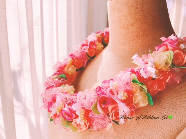 基本から楽しく ハワイアンリボンレイ