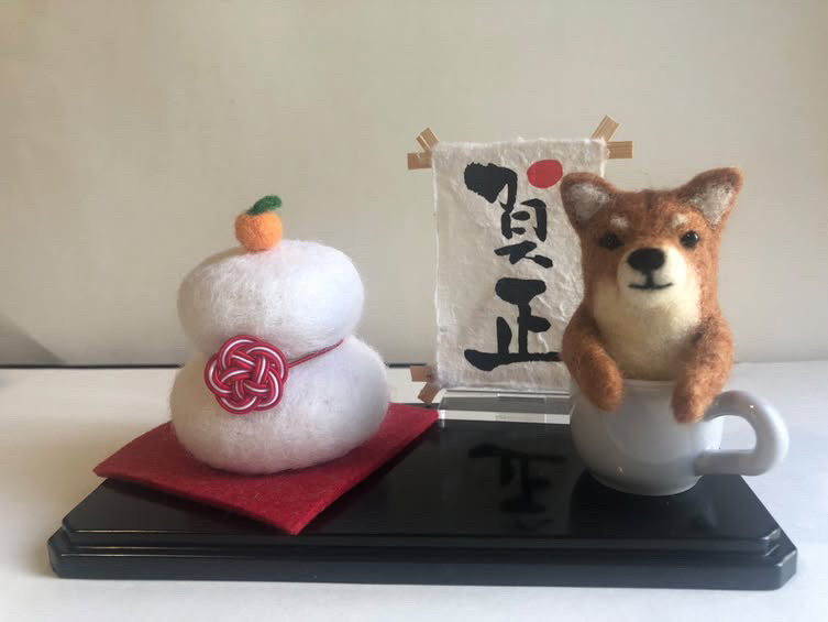 初心者大歓迎!羊毛フェルトの 鏡もちと動物飾り(全3回)