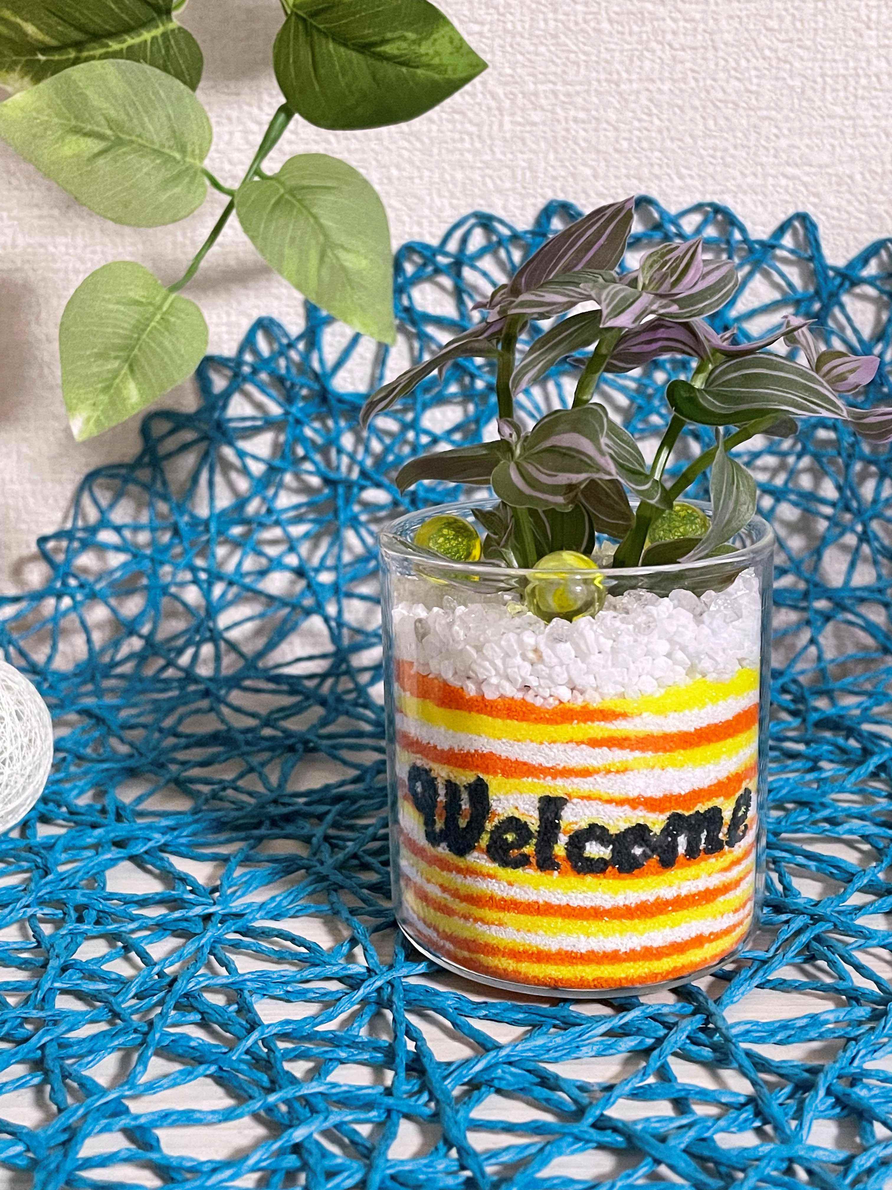 カラフルな砂で作る グラスサンドアート HP限定新講座 12/10(水)一日