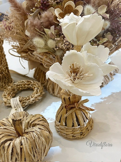 新素材登場!! 火曜 ウォーターヒヤシンスの花飾り 体験日10/21(火) 体験費 880円 教材費 3.850円
