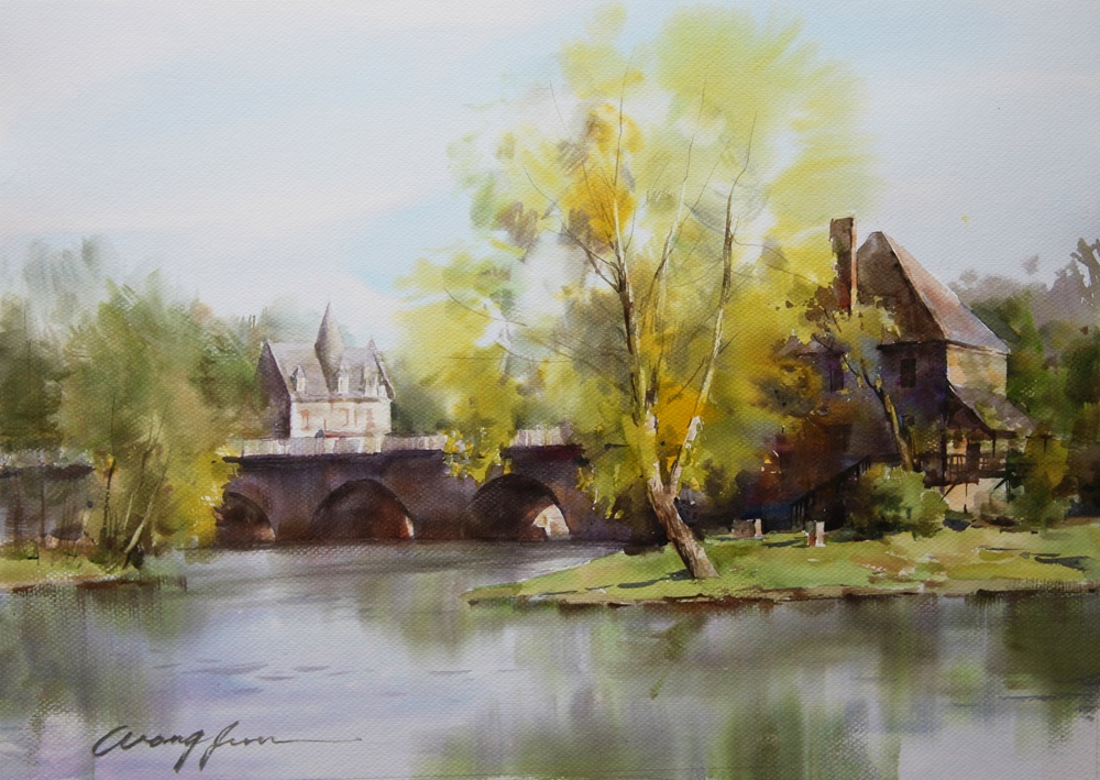 王軍透明水彩講座｜西新宿カルチャープラザ｜新宿フロントタワー、新宿