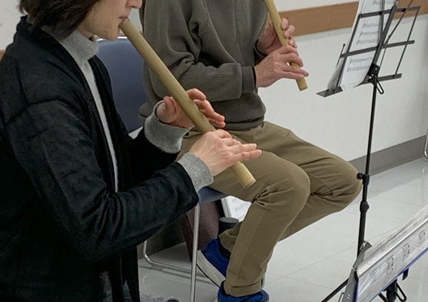 ケーナを奏でる