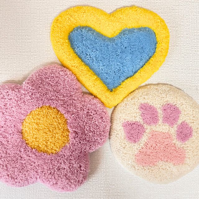 ダダダッ!と毛糸を打ち込もう! ★タフティング教室 新春スペシャル講座 4/11・5/9開催