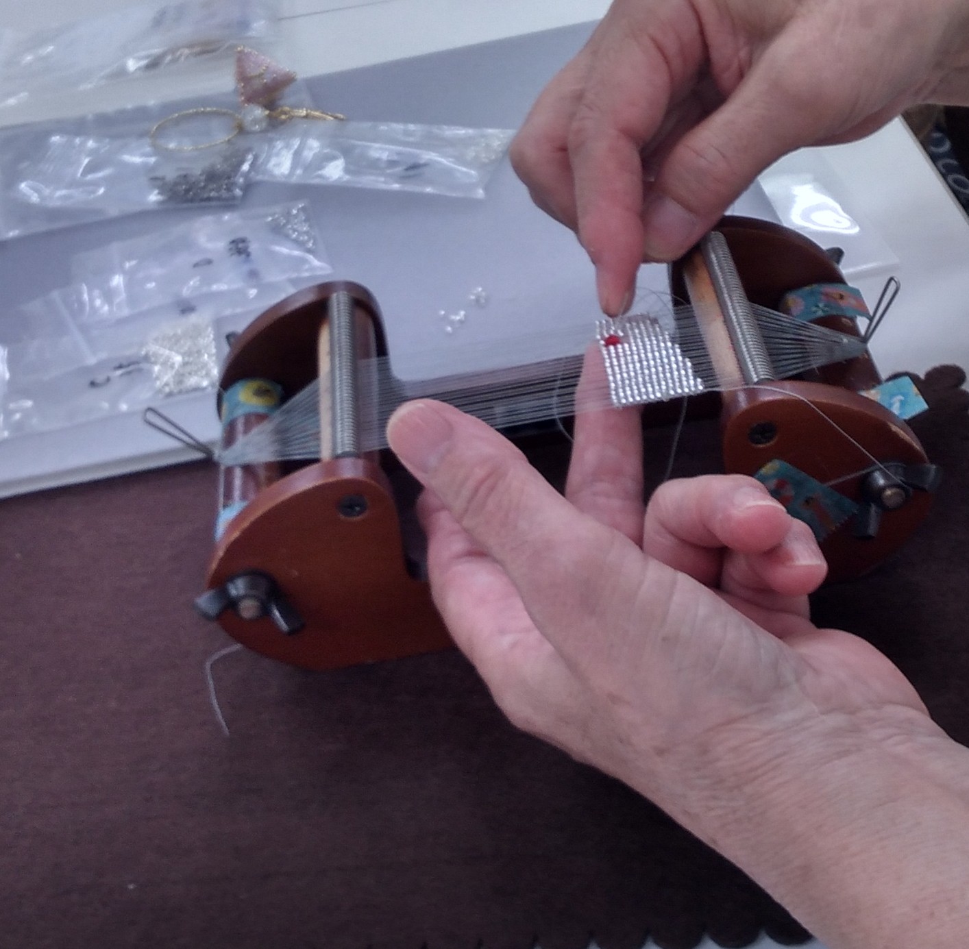 デリカビーズ織り