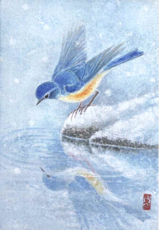 美しい岩絵具で描く 日本画(鳥山先生)｜大阪産経学園｜阪急ターミナル