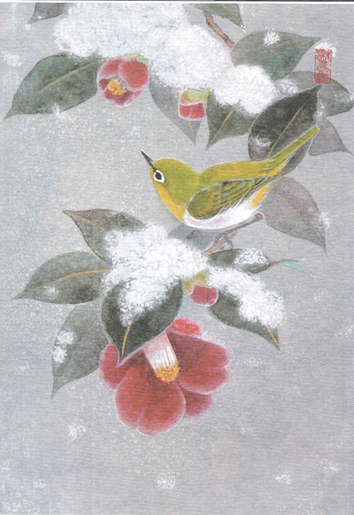 美しい岩絵具で描く 日本画(鳥山先生)｜大阪産経学園｜阪急ターミナル