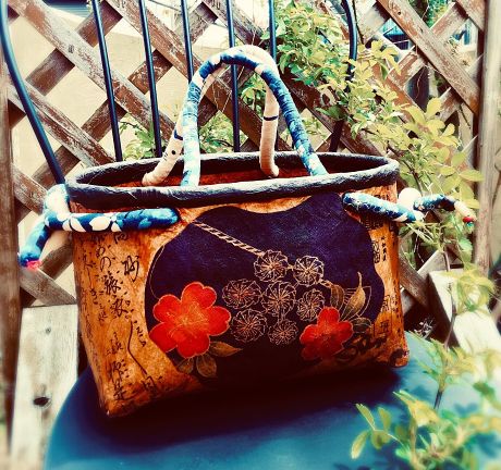 軽くて丈夫!家宝になるエコバッグ 一閑張り教室