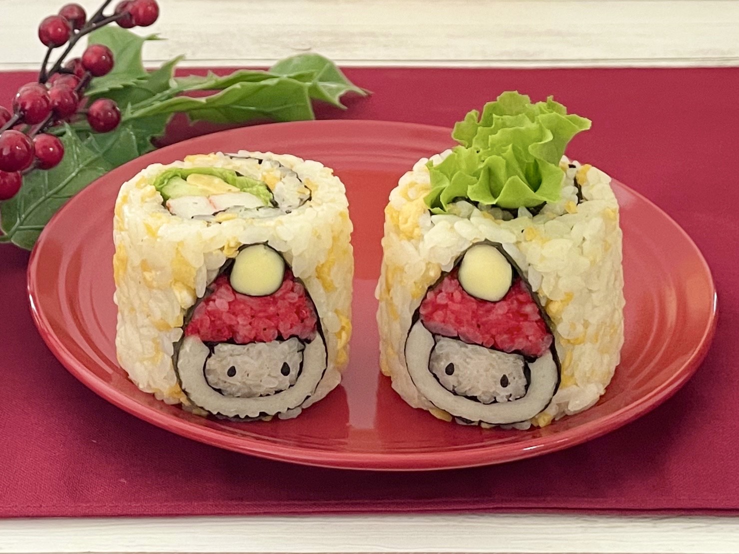 家族のテンションが上がる かわいいデコ巻き寿司