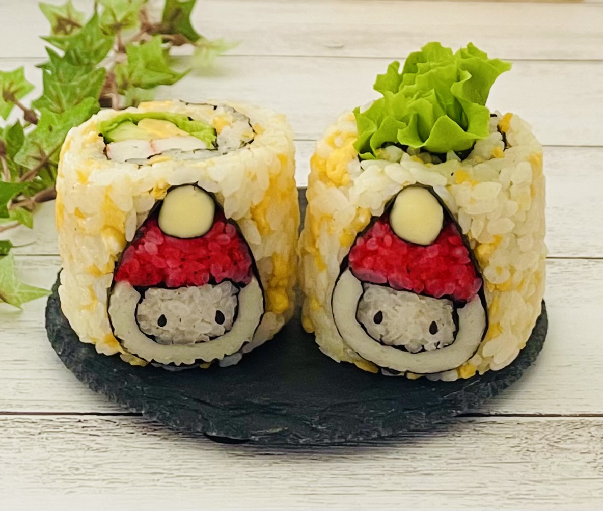 家族のテンションが上がる かわいいデコ巻き寿司