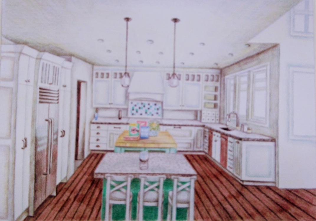 淡い色の柔らかさを楽しむ 色鉛筆画