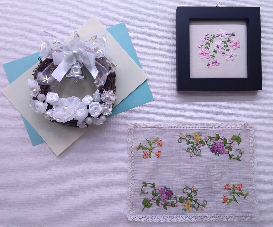 かわいい リボン刺しゅう&リボンワーク