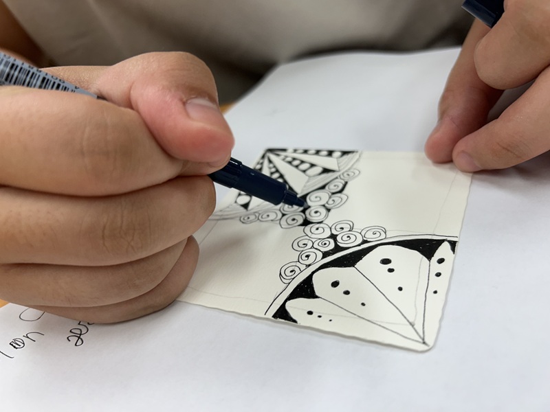 9011/冬休み企画 小学生集まれ! ゼンタングルで遊ぼう HP限定冬の新講座