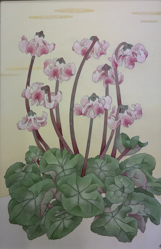 108/花を楽しく描く 日本画・アクリル画 HP限定冬の新講座 12/22(月)特別体験会≪お申込みは12/15(月)まで≫