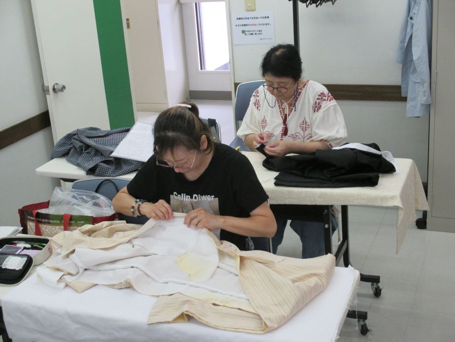 優しく指導 初めての和裁教室