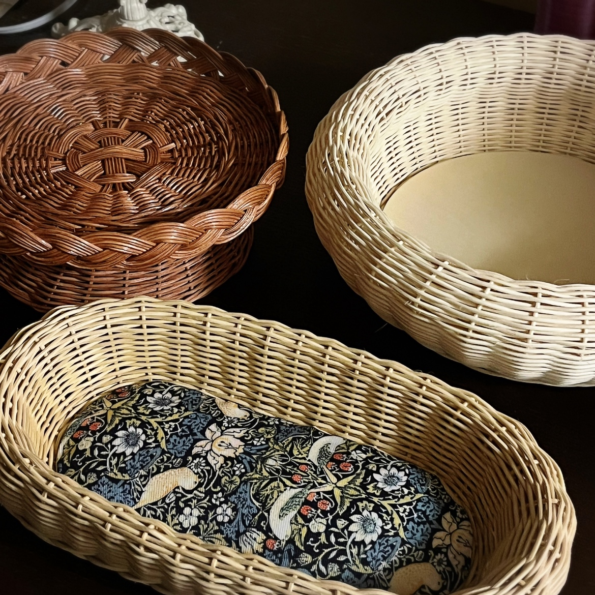 自然素材のかご編み