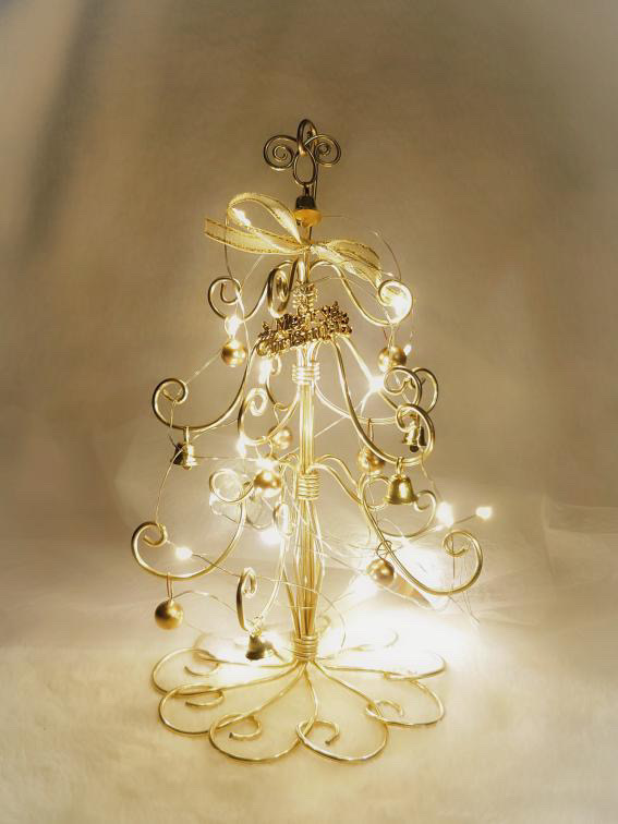 キラキラ輝く ワイヤークラフト《クリスマスツリー》【HP限定企画】 一