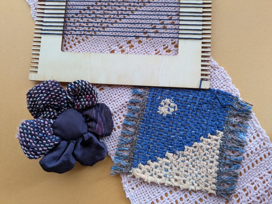 古い布や残り糸を再生しよう 手織り・裂き織り