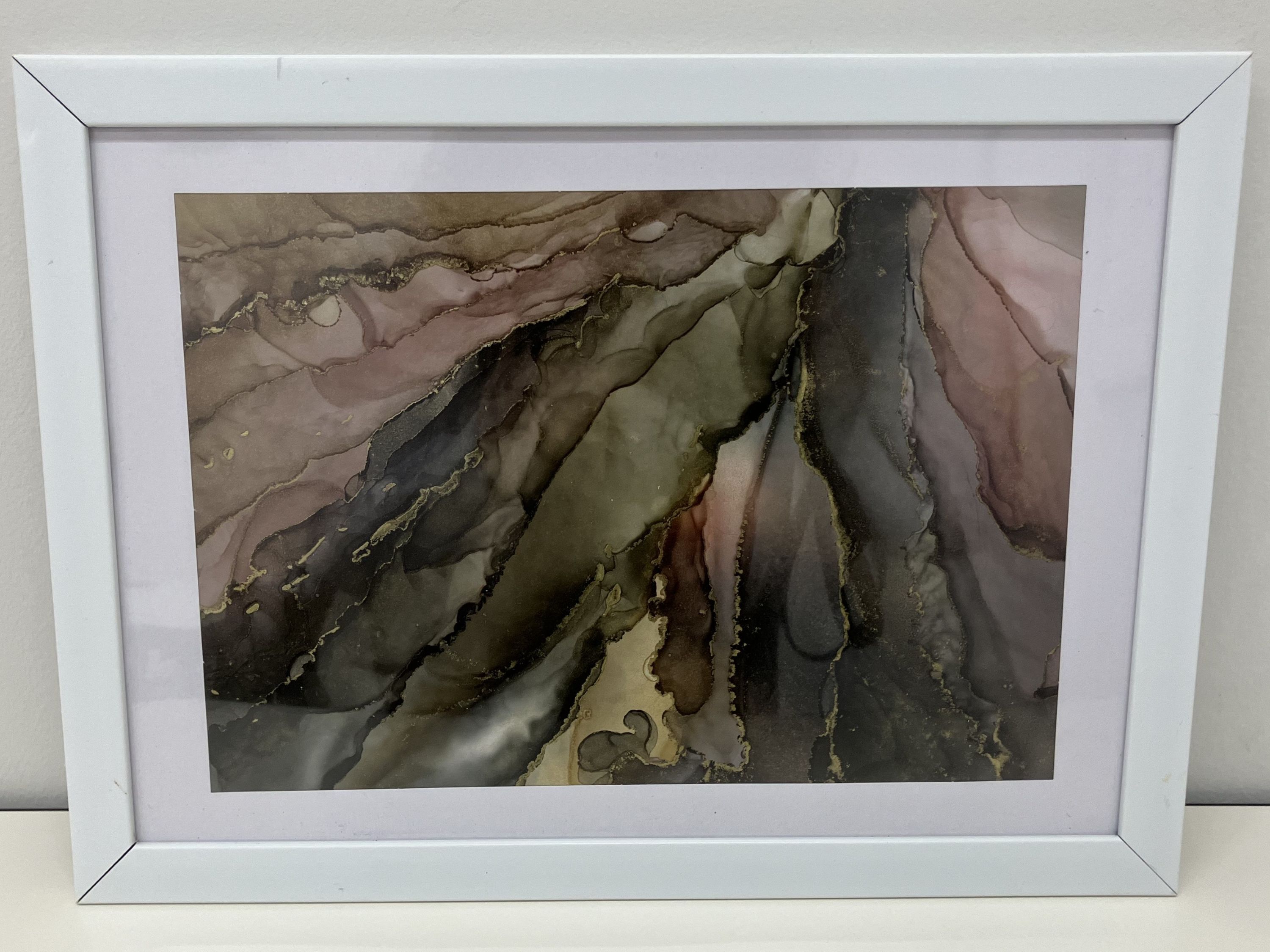 風で描く幻想的なアート アルコールインクアート