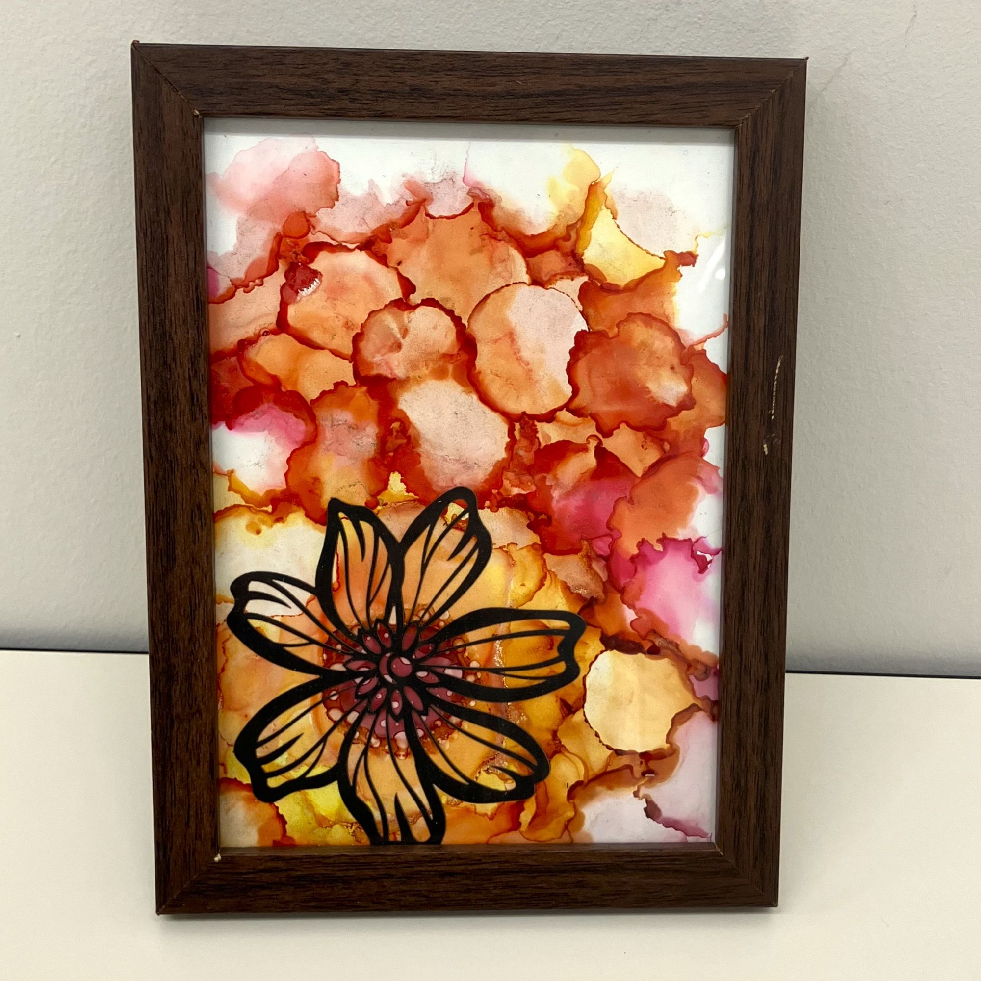 風で描く幻想的なアート アルコールインクアート