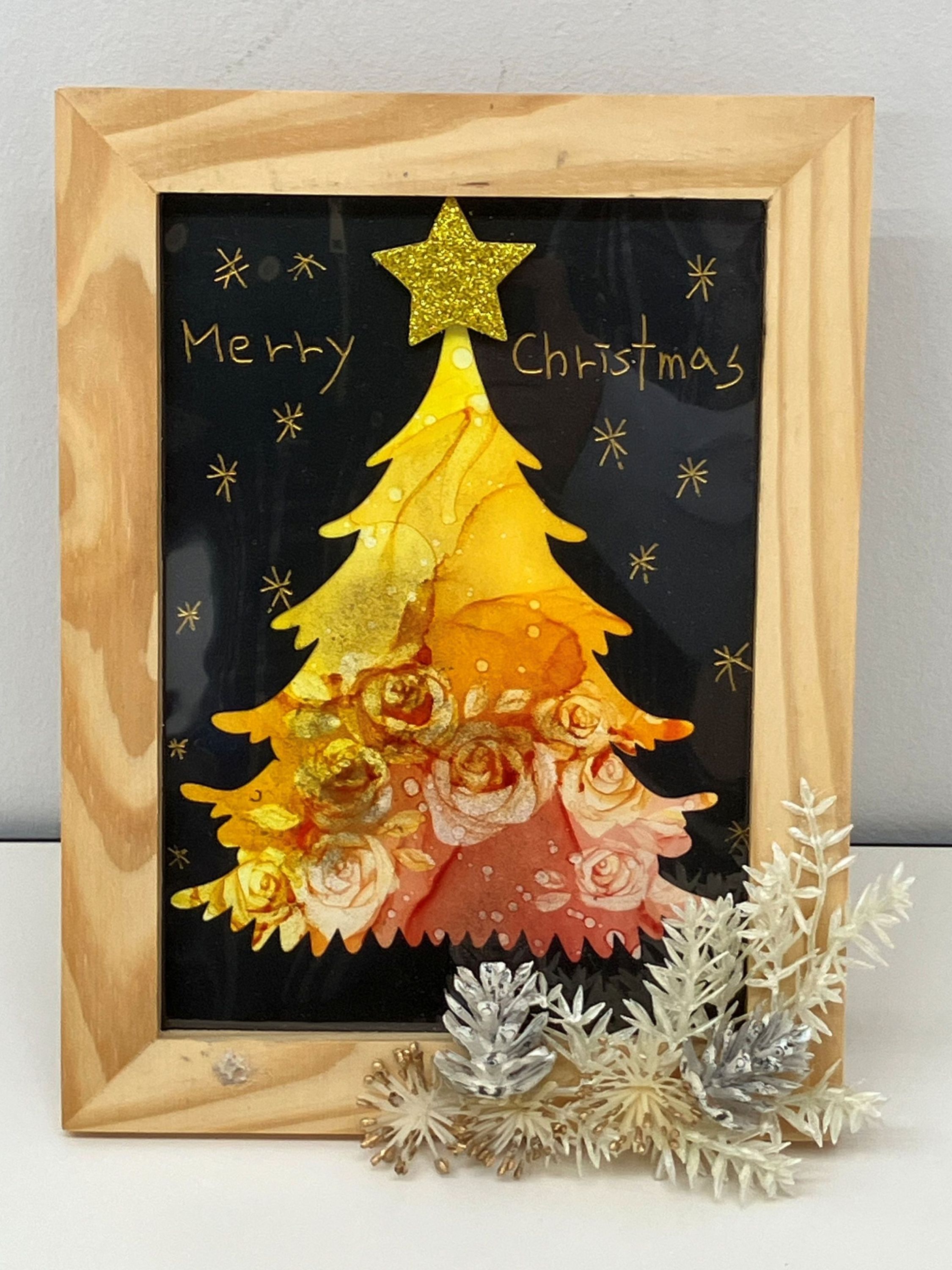 風で描く幻想的なアート アルコールインクアート