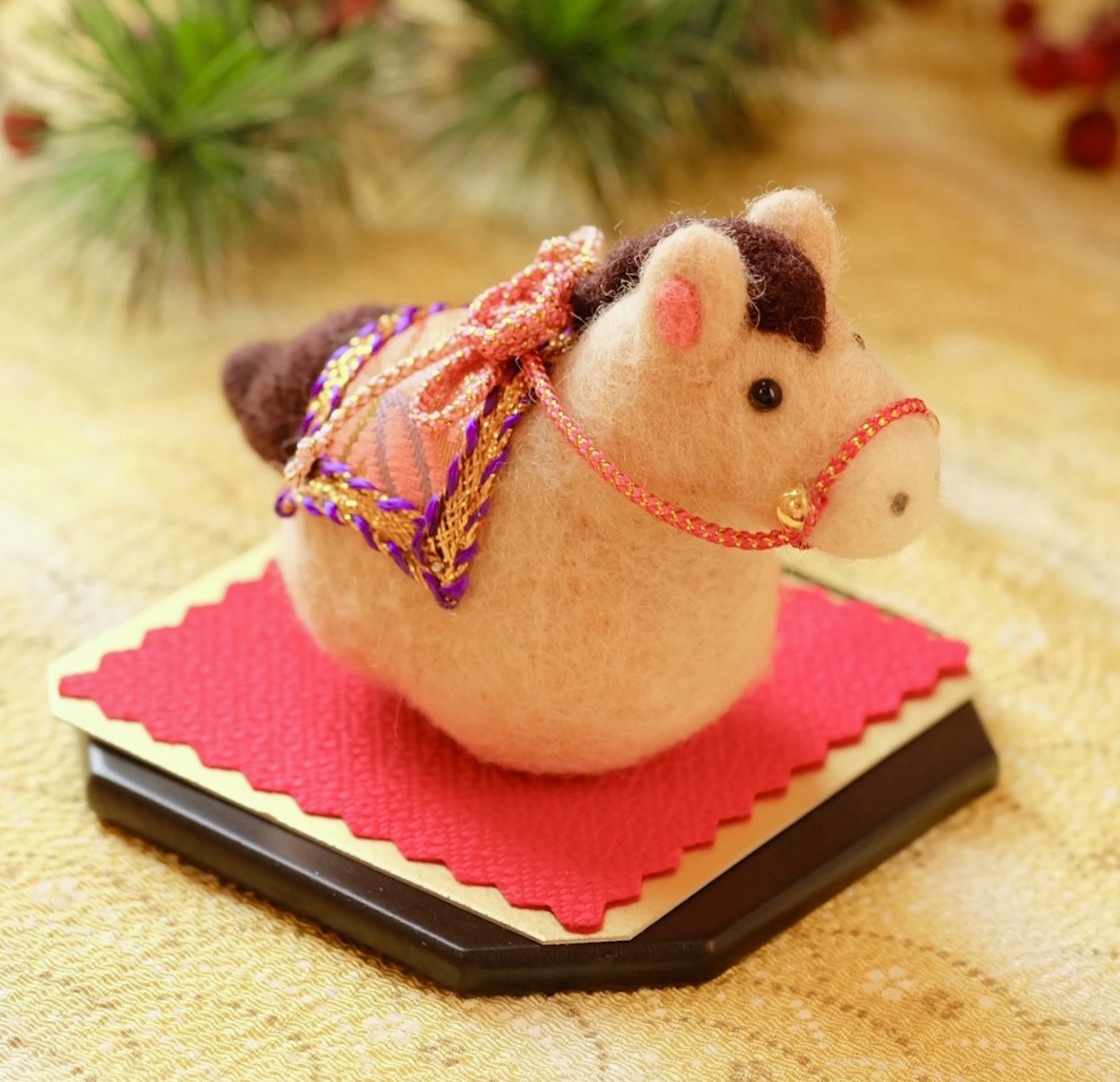 うま年の干支飾り・12/14(日) AMクラス 羊毛フェルトでかわいい干支飾り