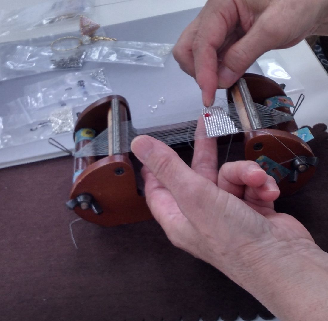 デリカビーズ織り