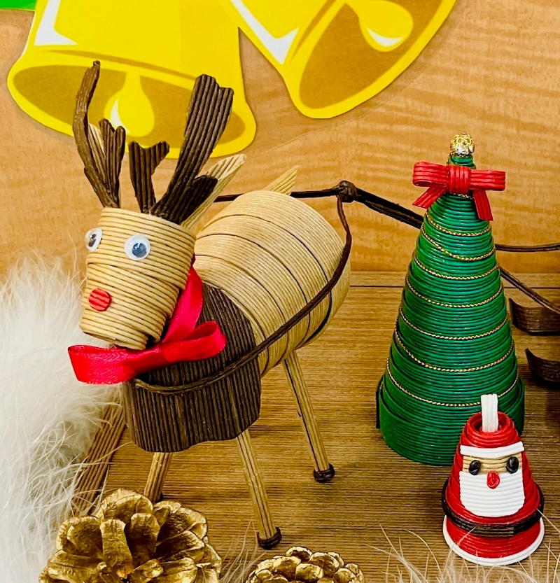 クラフトバンドで彩るクリスマス