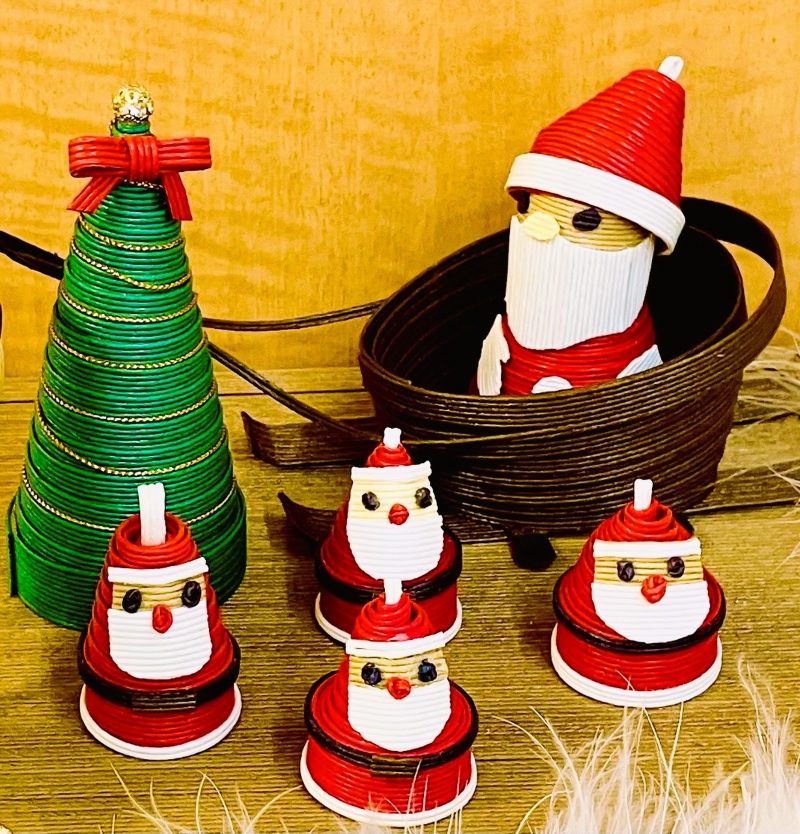 クラフトバンドで彩るクリスマス