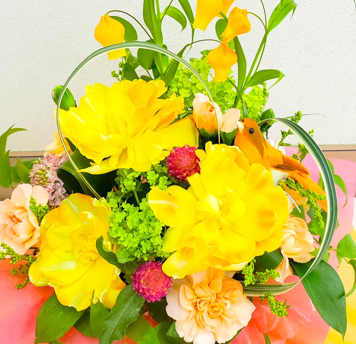 季節のフラワーアレンジ エンジョイコース リビングに飾る花 優しい時間をご一緒に