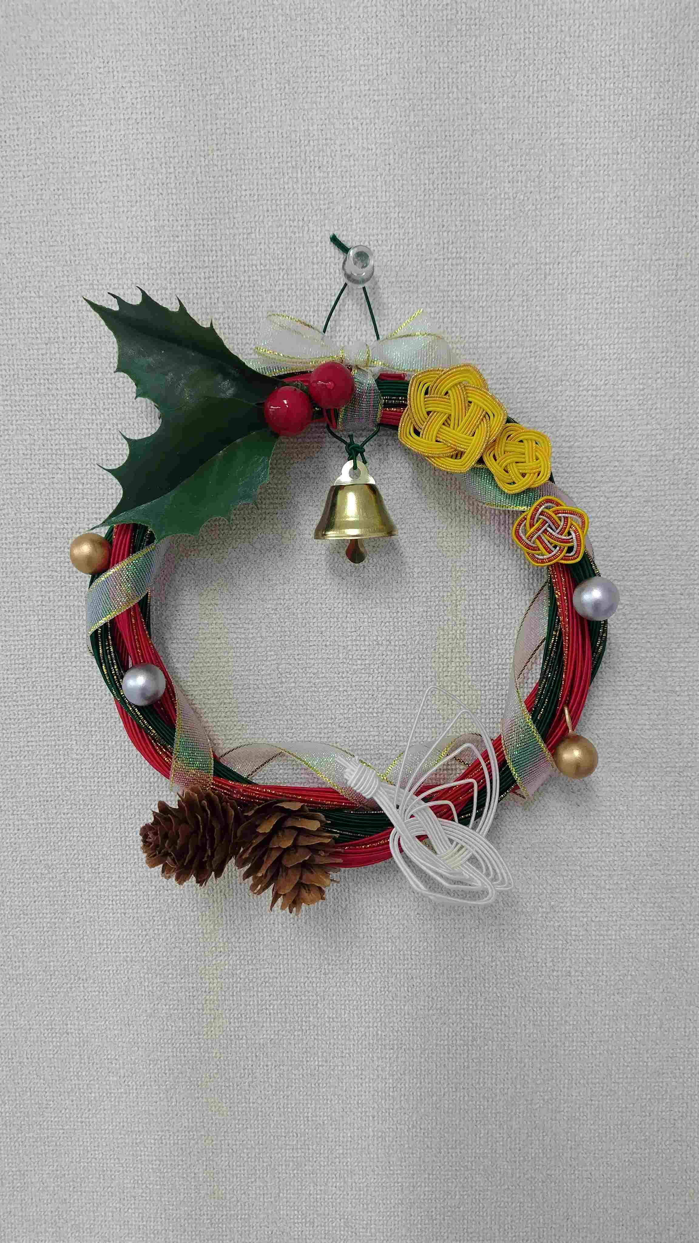 11/27 水引のクリスマスリース