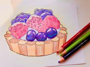 色えんぴつで描く いろどり彩色画