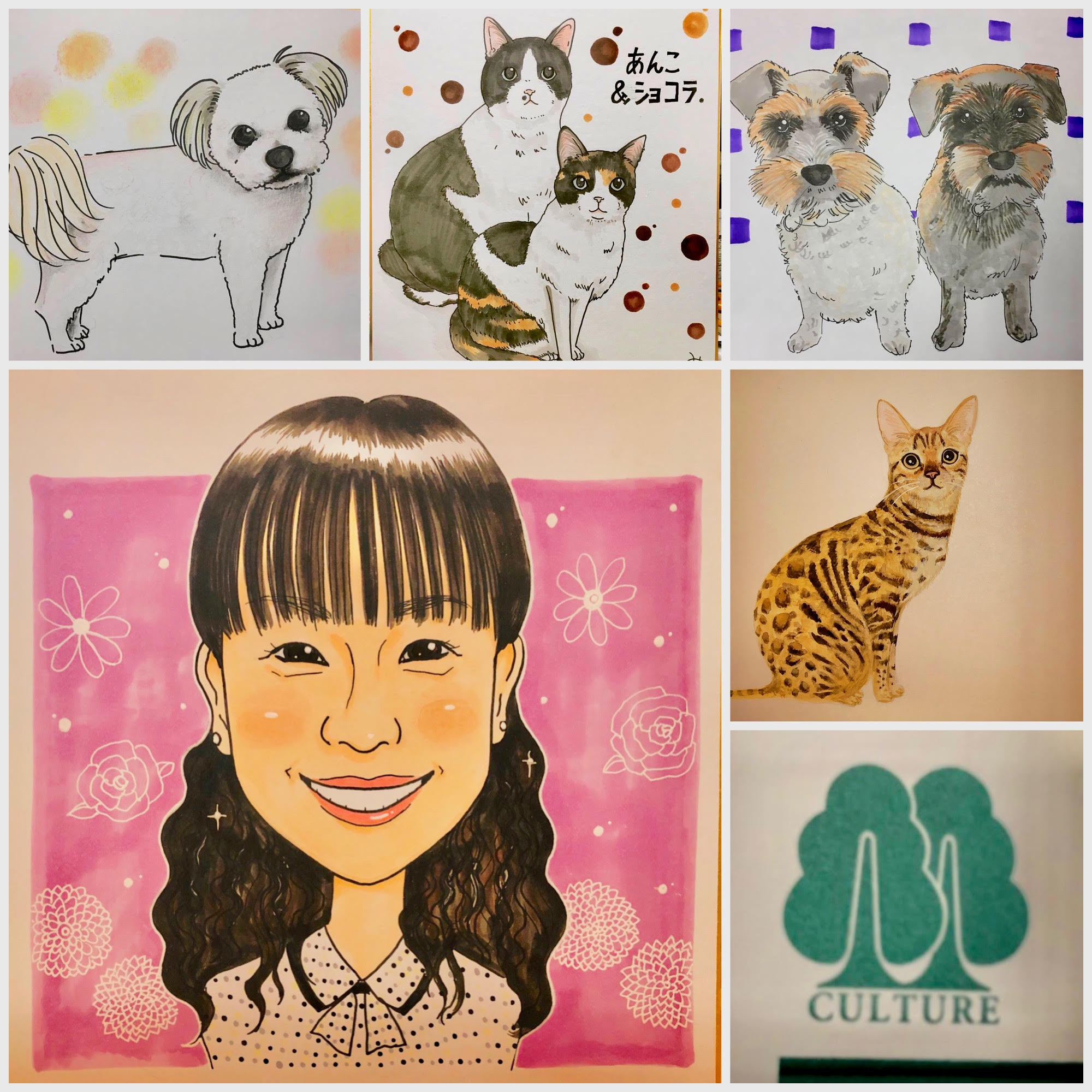 基礎から丁寧に 似顔絵教室