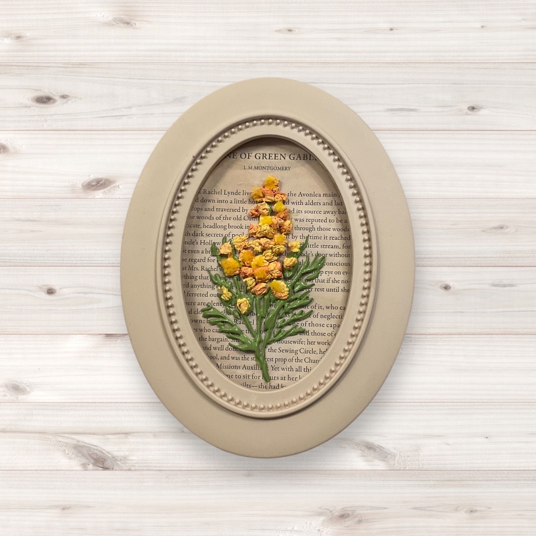 日本初のロシアンアート 石膏フラワーミモザ