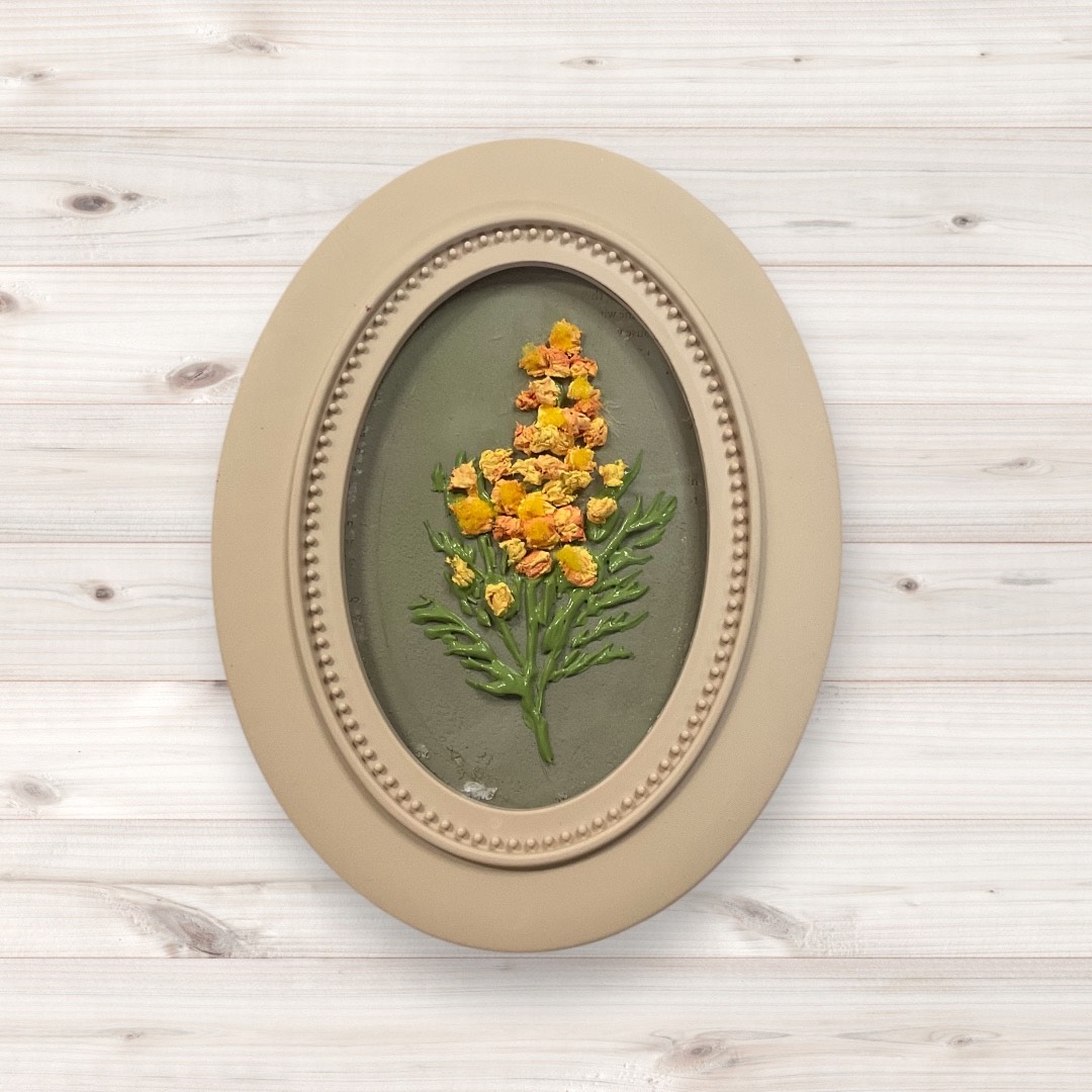 日本初のロシアンアート 石膏フラワーミモザ